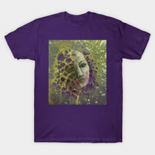 Birth of an Android - yellow and purple T-Shirt